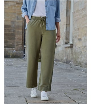 Soft Denim Jersey Trousers