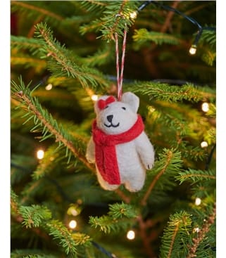Patty the Polar Bear Christmas Decoration