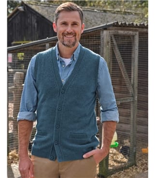 Mens Lambswool Waistcoat