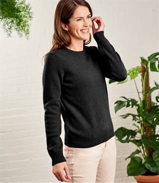 Pepper | Womens Cashmere & Merino Crew Neck Knitted Jumper | WoolOvers AU