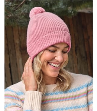 Mütze aus Lammwolle für Damen