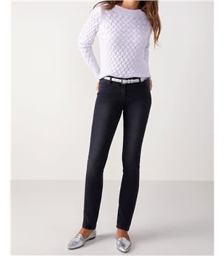 Grey Denim | Slim Leg Jean | WoolOvers US