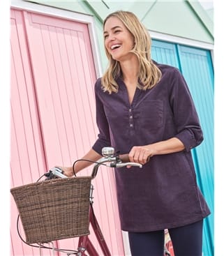 Open Collar Cord Tunic