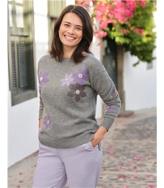 Flower Placement Sweater