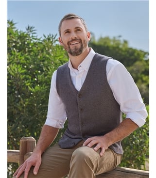 Organic Cotton Cashmere Waistcoat