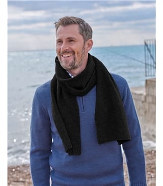 Mens Essential Lambswool Scarf