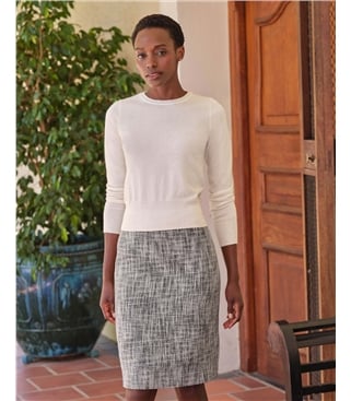 Kurzer Kaschmirpullover