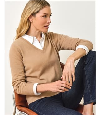 Cashmere V Neck Sweater