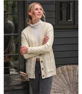 Boyfriend Aran Cardigan