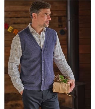 Mens Lambswool Waistcoat