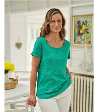 Embroidered Cotton Tshirt