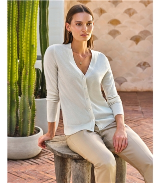Cashmere V Neck Cardigan