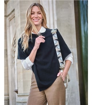 Organic Cashmere Gassato Poncho