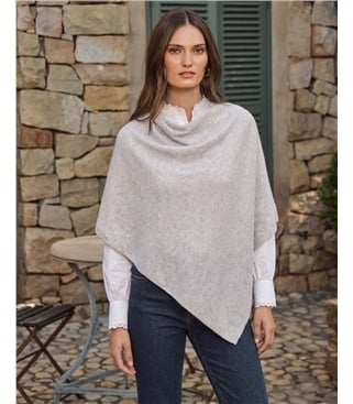 Organic Cashmere Gassato Poncho