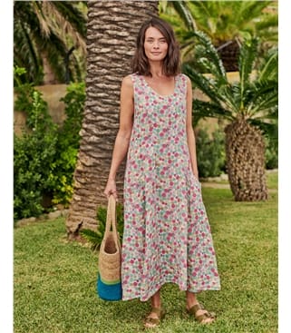 Womens Pocket Pinafore Dress