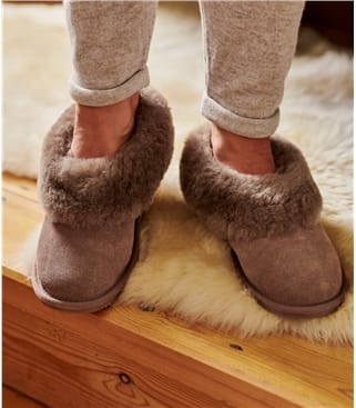 sheepskin slipper boots womens uk