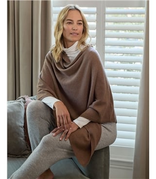 Luxurious Pure Cashmere Poncho