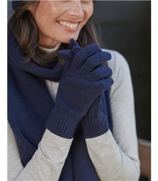 Handschuhe aus Lammwolle für Damen