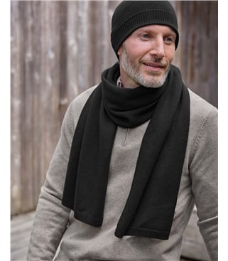Herrenschal aus Kaschmir-Merino-Mix