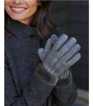 Классические перчатки с отворотами