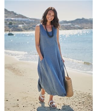 Womens Pocket Pinafore Dress