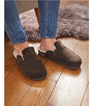 Herren Schafsfell Fußbett Pantoffel