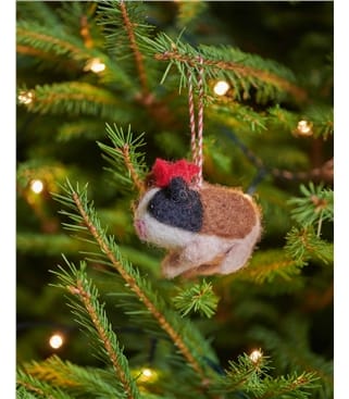 Gina the Guinea Pig Christmas Decoration