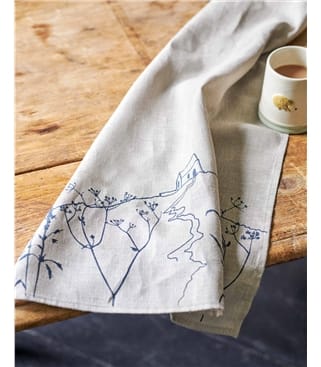 Linen Printed Tea Towel
