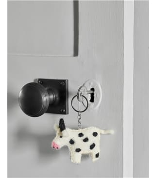 Porte-clés motif vache - Maison - Pure Laine