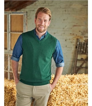 Men's Sweater Knitted Vest Warm Wool V-Neck Sleeveless Pullover Tops Shirt Gift