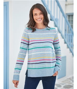 Rainbow Marl Stripe Sweater