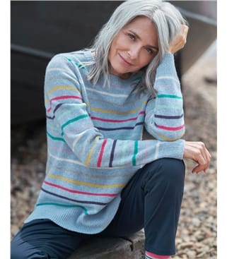 Rainbow Marl Stripe Sweater