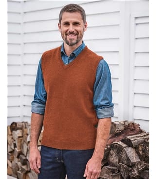 Mens Classic Lambswool Slipover