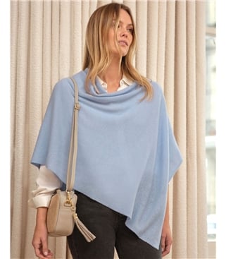 Organic Cashmere Gassato Poncho