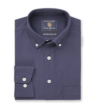 Classic Fit Garment Washed Twill Shirt
