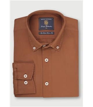 Classic Fit Garment Washed Twill Shirt