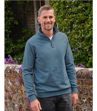 Organic Cotton Half Zip Jumper