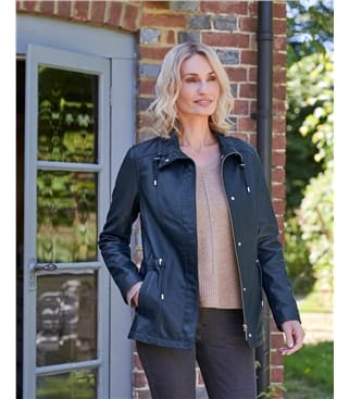 Levens Leather Field Jacket