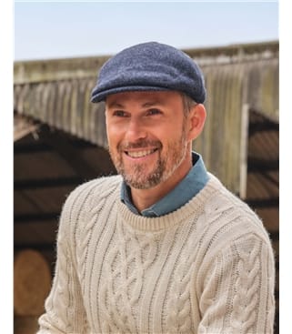 Mens Tweed Flat Cap