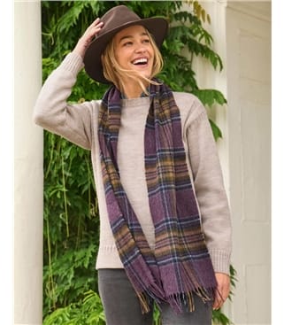 Check Woven Scarf