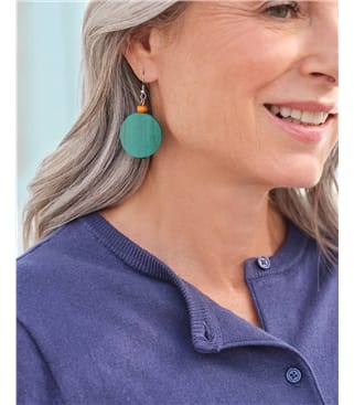 Disc Drop Earring