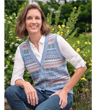 Fairisle Button Waistcoat