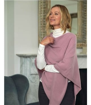 Luxurious Pure Cashmere Poncho