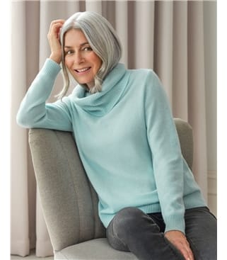 WoolOvers Pure Cashmere V Neck Sweater