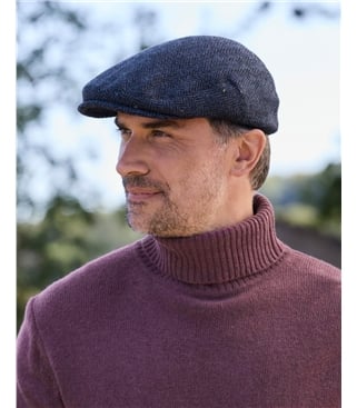 Mens Tweed Flat Cap