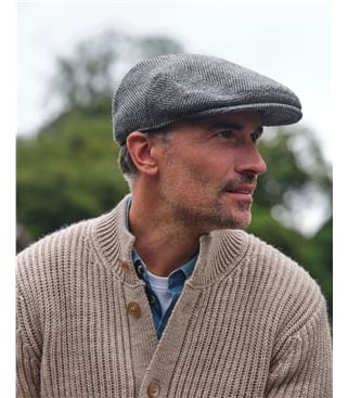 Mens Tweed Flat Cap