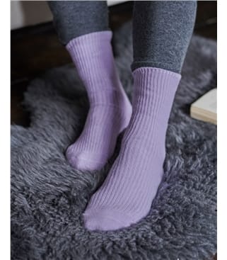 Womens Cashmere Merino Bed Socks