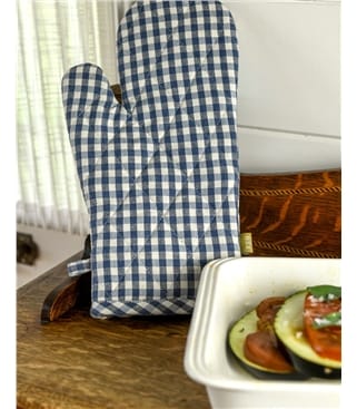 Gingham Oven Glove