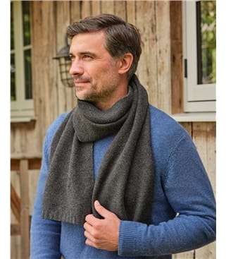 Mens Essential Lambswool Scarf