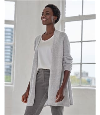 Gassato Lightweight Cashmere Swing Cardigan
